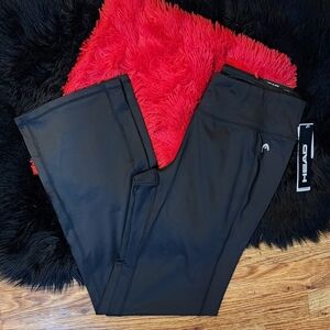 NWT Black Leggings Slim Fit Straight Leg Women's Size L